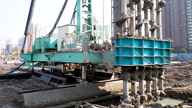 1-6 axis cement-soil mixing pile technology