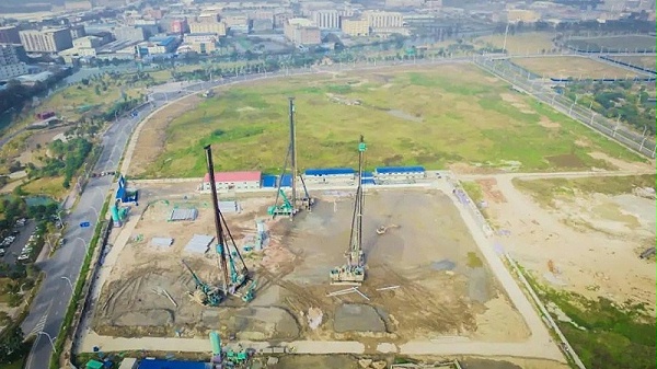 Site view of Foshan Wrigley Headquarters Building project