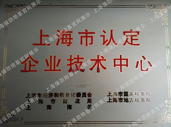 Enterprise Technology center recognized by Shanghai Municipality