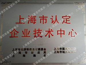 Enterprise Technology center recognized by Shanghai Municipality