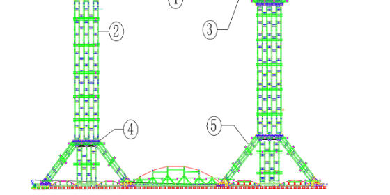 Prestressed fish belly beam prefabricated steel support components and supporting principle