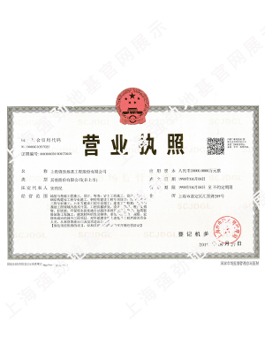 Shanghai strong business license