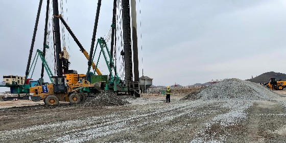 Construction quality inspection of gravel pile
