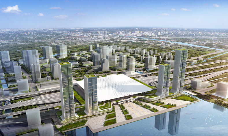 Suzhou high-speed railway station hub comprehensive development project