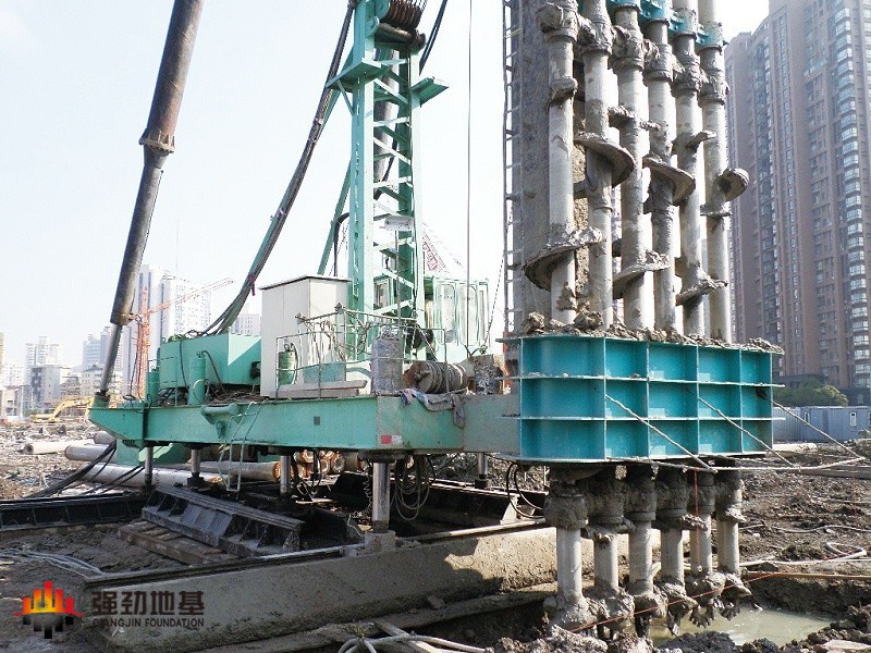Six axis cement-soil mixing pile