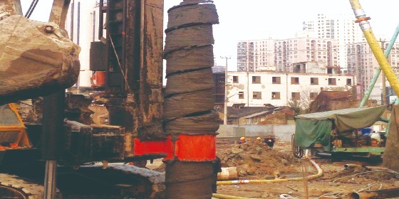 Construction technology of cast-in-place pile
