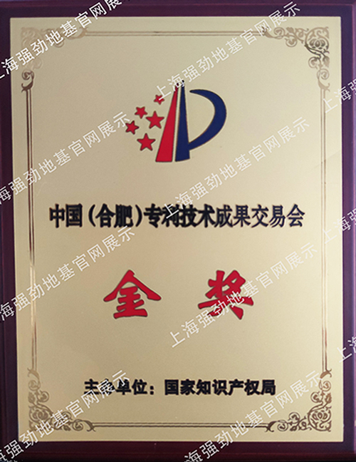 Gold Award of China International Patent and Famous Brand Expo