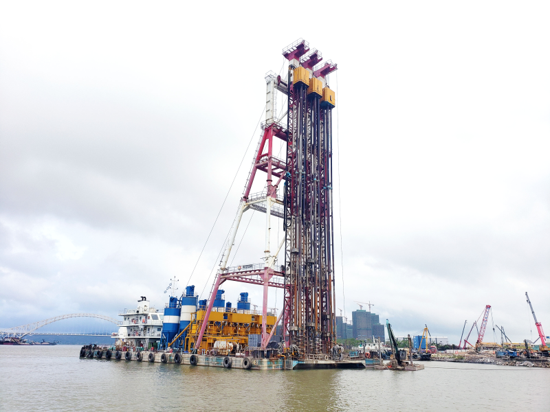 Offshore deep cement mixing pile