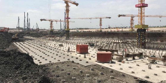 Drilling scheme of composite pile construction with strong foundation in Shanghai