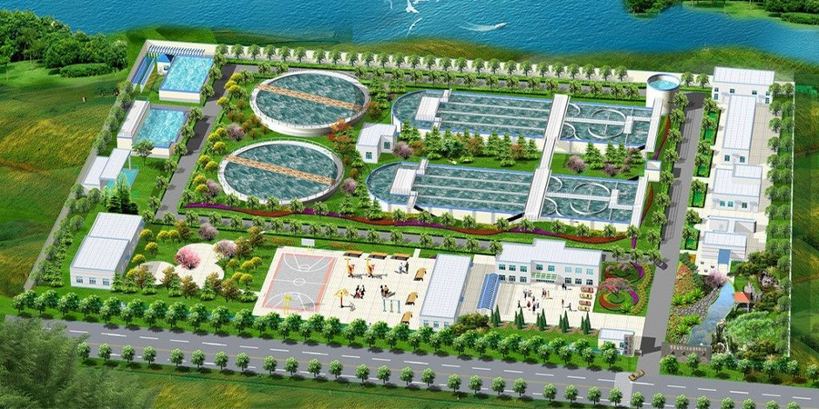 Industrial facilities foundation pit support: Zhangjiagang Jingang Sewage Treatment plant