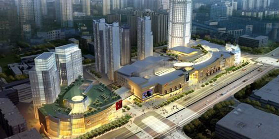 Three-axis mixing pile: Tianjin Joy City Project
