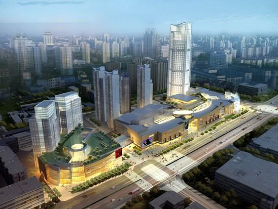 Three-axis mixing pile project: Tianjin Joy City Project