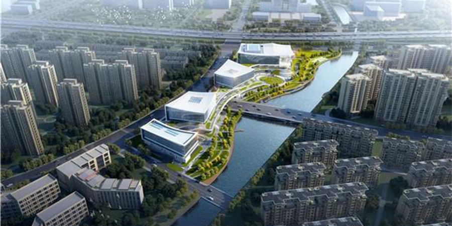 Three-axis stirring pile: Wenzhou High-tech Culture Square